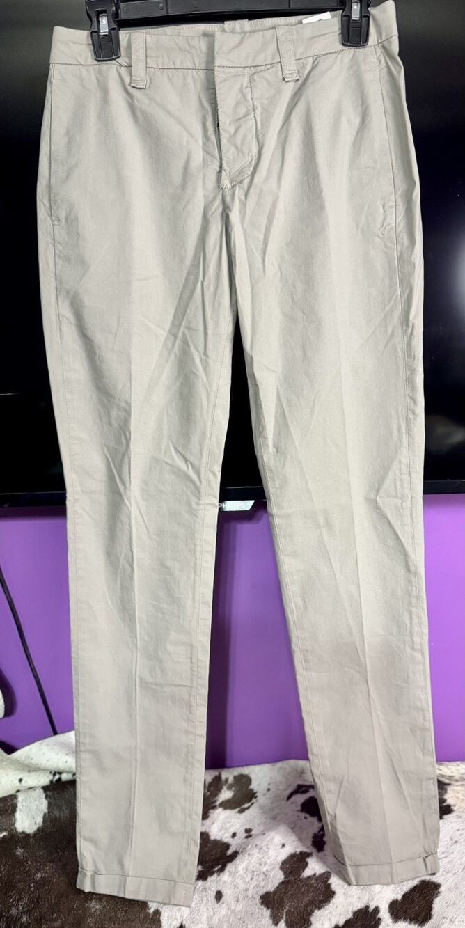 Dondup Slim Pants Grey Size 30 Made in Italy 32 Inseam NWT